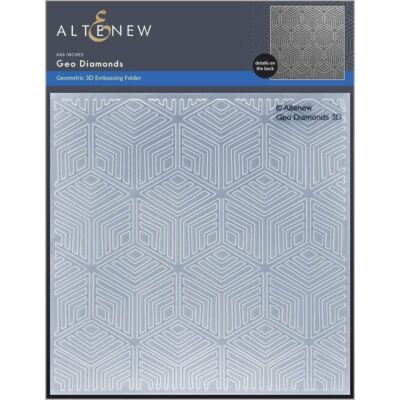 Geo Diamonds 3D Embossing Folder