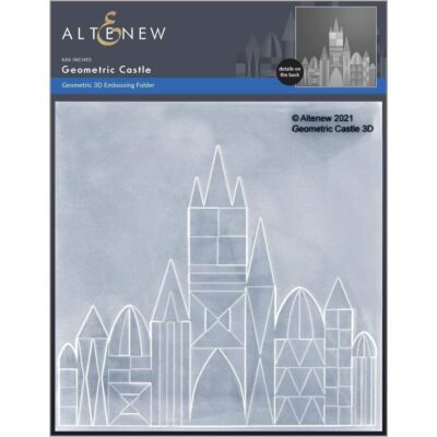 Geometric Castle 3D Embossing Folder