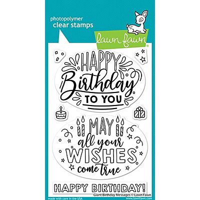 LF Giant Birthday Messages Stamp