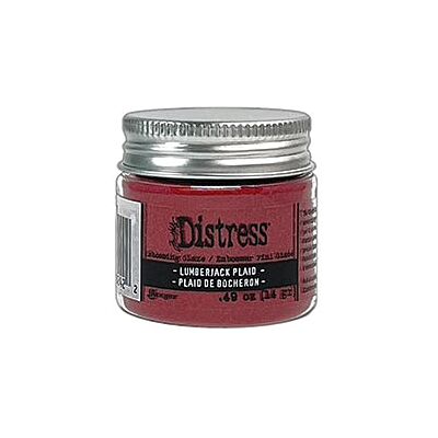 Distress Embossing Glaze - Lumberjack Plaid