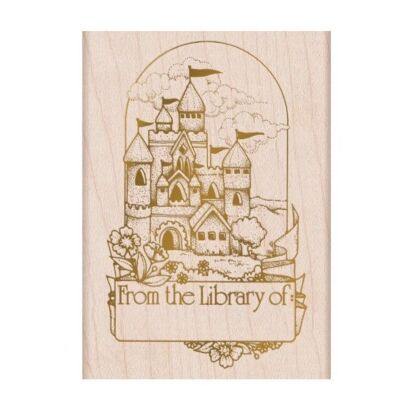 From The Vault - Castle Book Plate Wooden Stamp