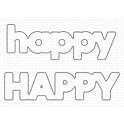 MFT Stamps happy everything die set for cardmaking and paper crafts.  UK Stockist, Seven Hills Crafts