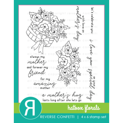 Hatbox Florals Stamp