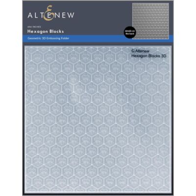 ALT Hexagon Blocks 3D Embossing Folder 