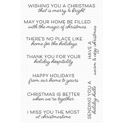 MFT Home For The Holidays Sentiment Stamp