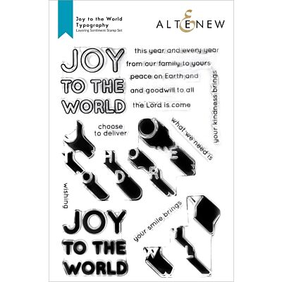 Joy to the World Typography Stamp Set