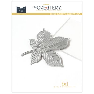 Greetery:  Jumbo Curiosity Buckeye Leaf Die