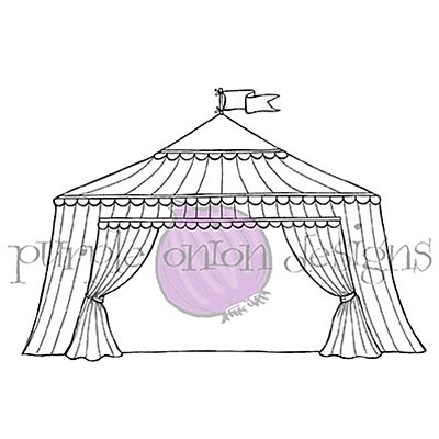 Large Fair Tent Background Stamp