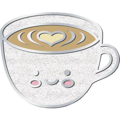 Latte Love Enamel Pin