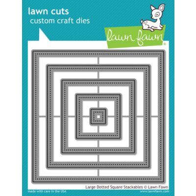 Large Dotted Square Stackables Lawn Cuts