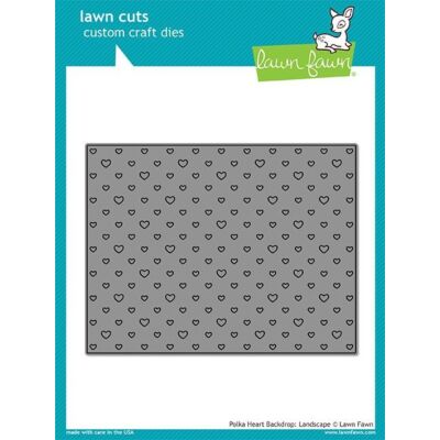 Polka Heart Backdrop Landscape Die