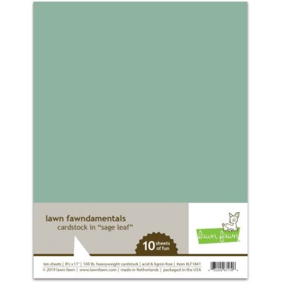 Sage Leaf Cardstock