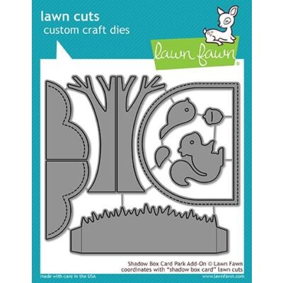 Shadow Box Card Park Add-On Die