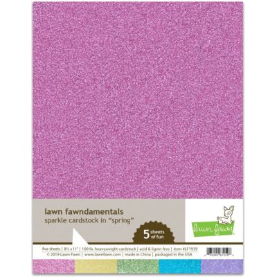 Spring Sparkle Cardstock (multi coloured pack)