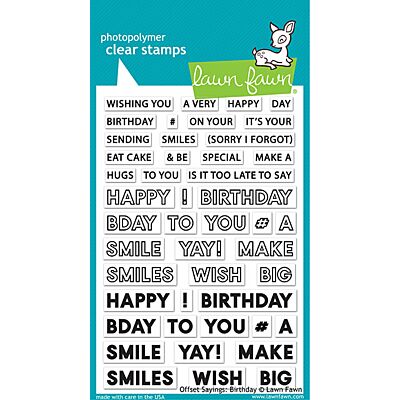 Offset Sayings:  Birthday Stamp