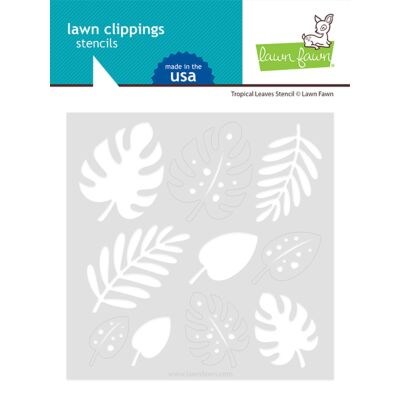 LF Tropical Leaves Stencil 