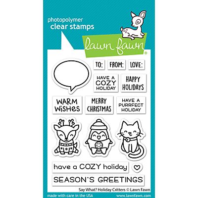 LF Say What? Holiday Critters Stamp