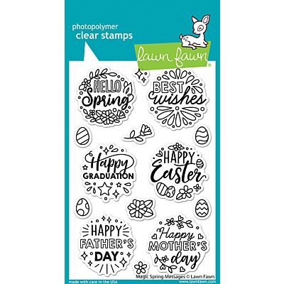 Magic Spring Messages Stamp