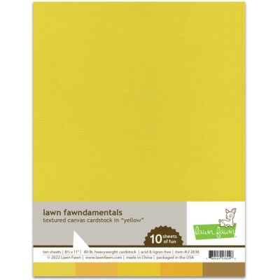 Textured Canvas Cardstock - Yellow