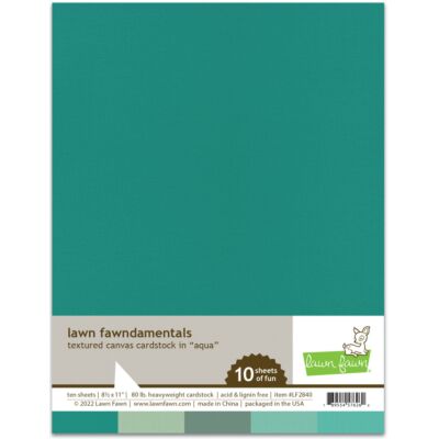 Textured Canvas Cardstock - Aqua