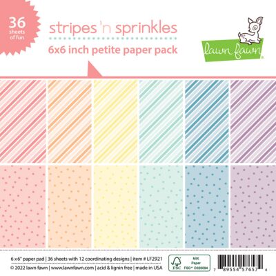 Stripes 'n Sprinkles  6 x 6 Paper Pad