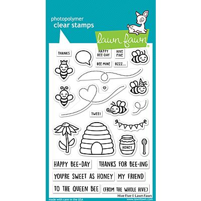 Lawn Fawn Uk Stockist - Hive Five Stamp for papercrafts and card making
Sevenhillscrafts