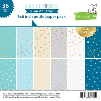 LF Let It Shine Starry Skies - 6 inch pad with foiling