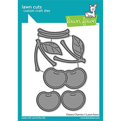 cheery cherries die by Lawn Fawn at Seven Hills Crafts UK stockist 5 star rated for customer service, speed of delivery and value