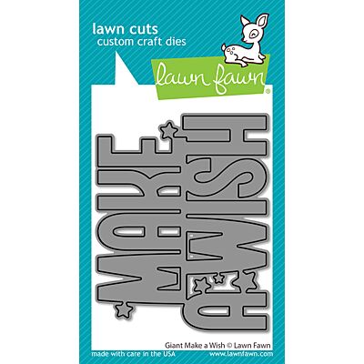 giant make a wish die by Lawn Fawn For Seven Hills Crafts UK stockist 5 star rated for customer service, speed of delivery and value