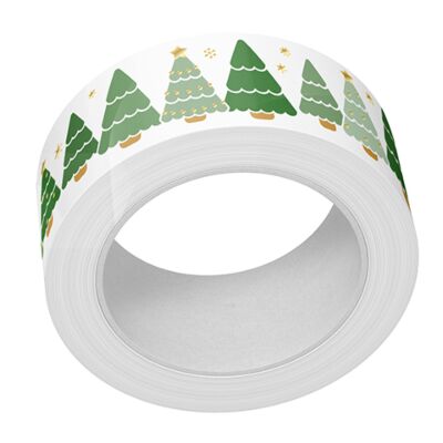 Christmas Tree Lot Foiled Washi Tape by Lawn Fawn at Seven Hills Crafts UK stockist 5 star rated for customer service, speed of delivery and value