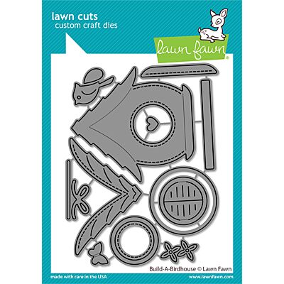 Build-a-birdhouse Die by Lawn Fawn at Seven Hills Crafts UK stockist 5 star rated for customer service, speed of delivery and value