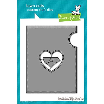 Heart Pouch Die Set by Lawn Fawn at Seven Hills Crafts UK stockist 5 star rated for customer service, speed of delivery and value