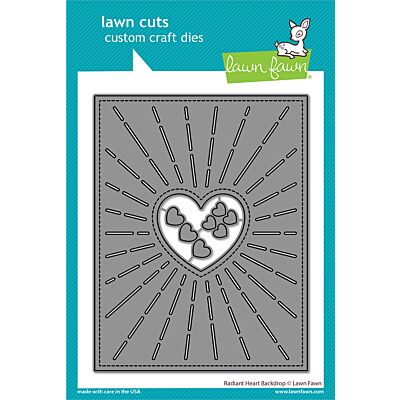 radiant heart backdrop die by Lawn Fawn at Seven Hills Crafts UK stockist 5 star rated for customer service, speed of delivery and value