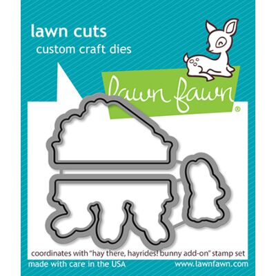 Hay There Hayrides Bunny Add-On Die by Lawn Fawn. 
Seven Hills Crafts - UK paper craft store specialising in quality USA craft brands.  5 star rated for customer service, speed of delivery and value