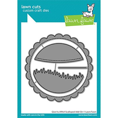 Give It a Whirl Scalloped Add-On Die by Lawn Fawn at Seven Hills Crafts UK stockist 5 star rated for customer service, speed of delivery and value