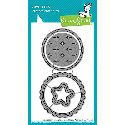 Lawn Fawn Embroidery Hoop Window and Frame Add-on Die