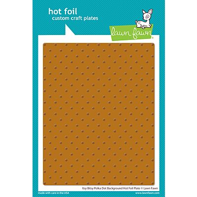 LF Itsy Bitsy Polka Dot Hot Foil Plate