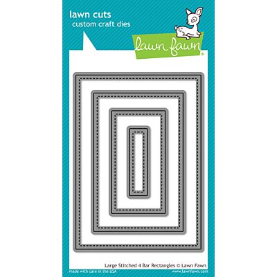 Large Stitched 4 Bar Rectangle Lawn Cuts Image 1