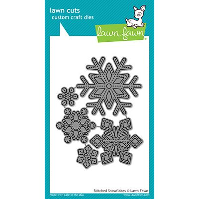 Stitched Snowflake Lawn Cuts Image 1