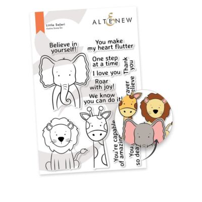 Altenew Little Safari die for cardmaking and paper crafts.  UK Stockist, Seven Hills Crafts