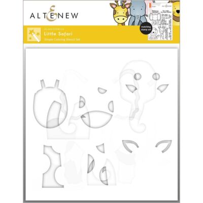 Altenew Little Safari Stencil for cardmaking and paper crafts.  UK Stockist, Seven Hills Crafts