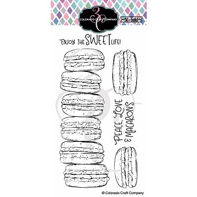 Big & Bold Slimline Macarons Stamp