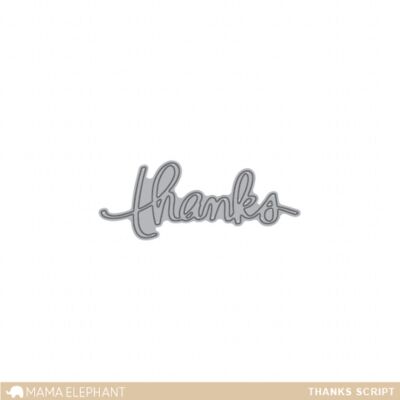 Thanks Script Creative Cut Image 1