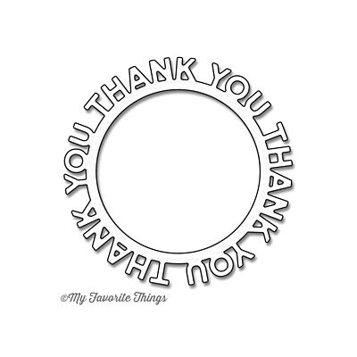 Thank You Circle Frame Die