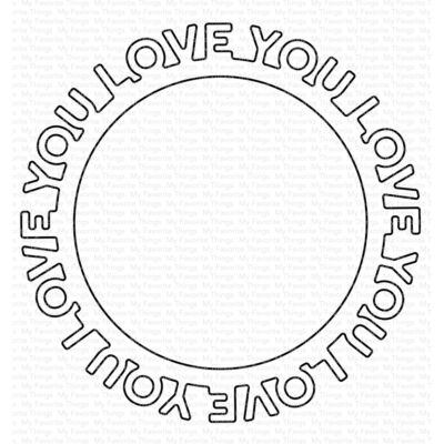 Love You Circle Frame Die