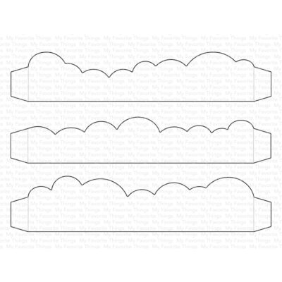 MFT Mini Slimline Outside the Box Clouds Die