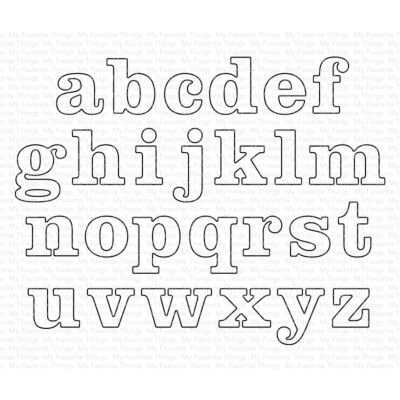 MFT Modern Serif Alphabet Die