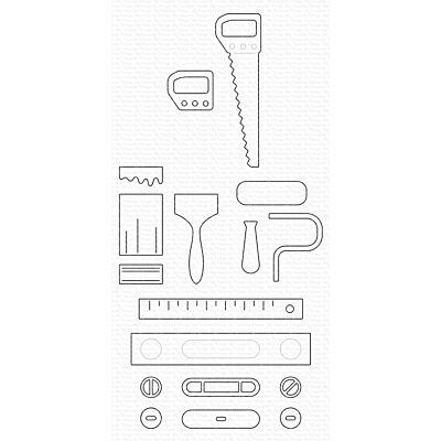 in the toolbox set 1 by MFT Stamps for cardmaking and paper crafts.  UK Stockist, Seven Hills Crafts