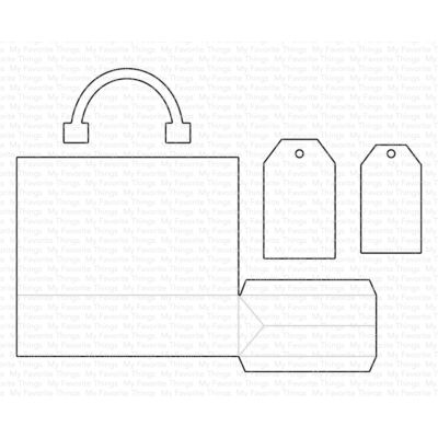 Gift Bag Die by MFT Stamps UK Stockist, Seven Hills Crafts 5 star rated for customer service, speed of delivery and value