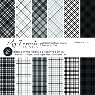 MFT Black & White Plaid Paper Pad